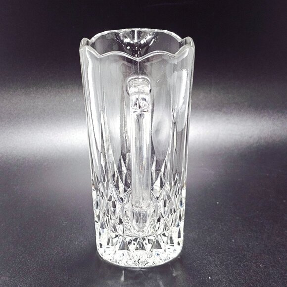 Cristal d'Arques Longchamp Pint Pitcher 6" Cut Crystal Glass vintage - Picture 4 of 11